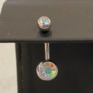 Iridescent Jewel Belly Button Ring